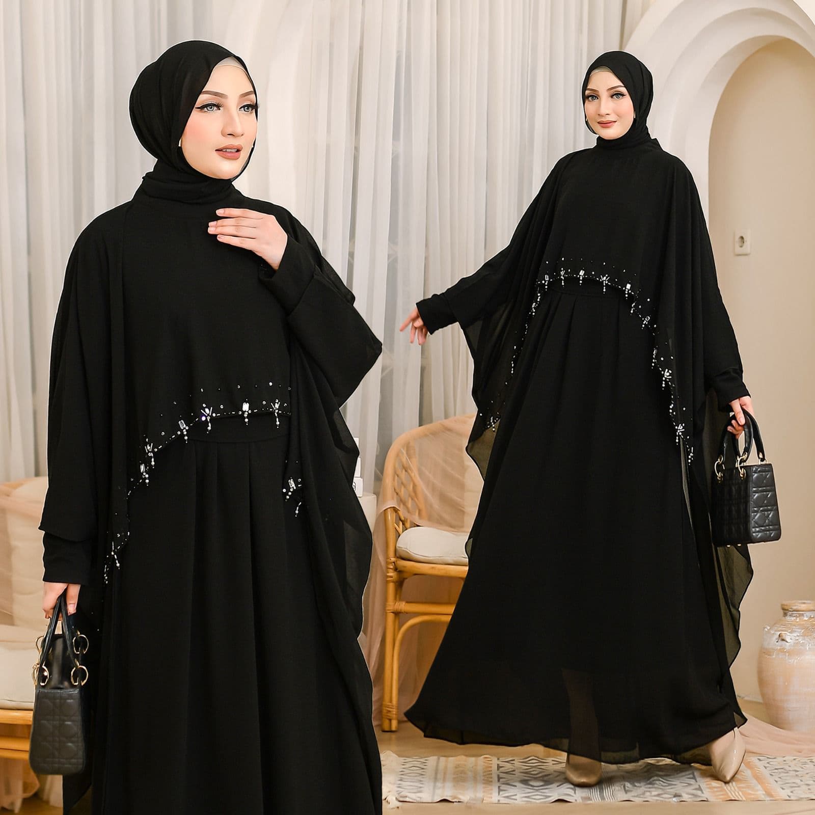 Aisyah Abaya warna Black