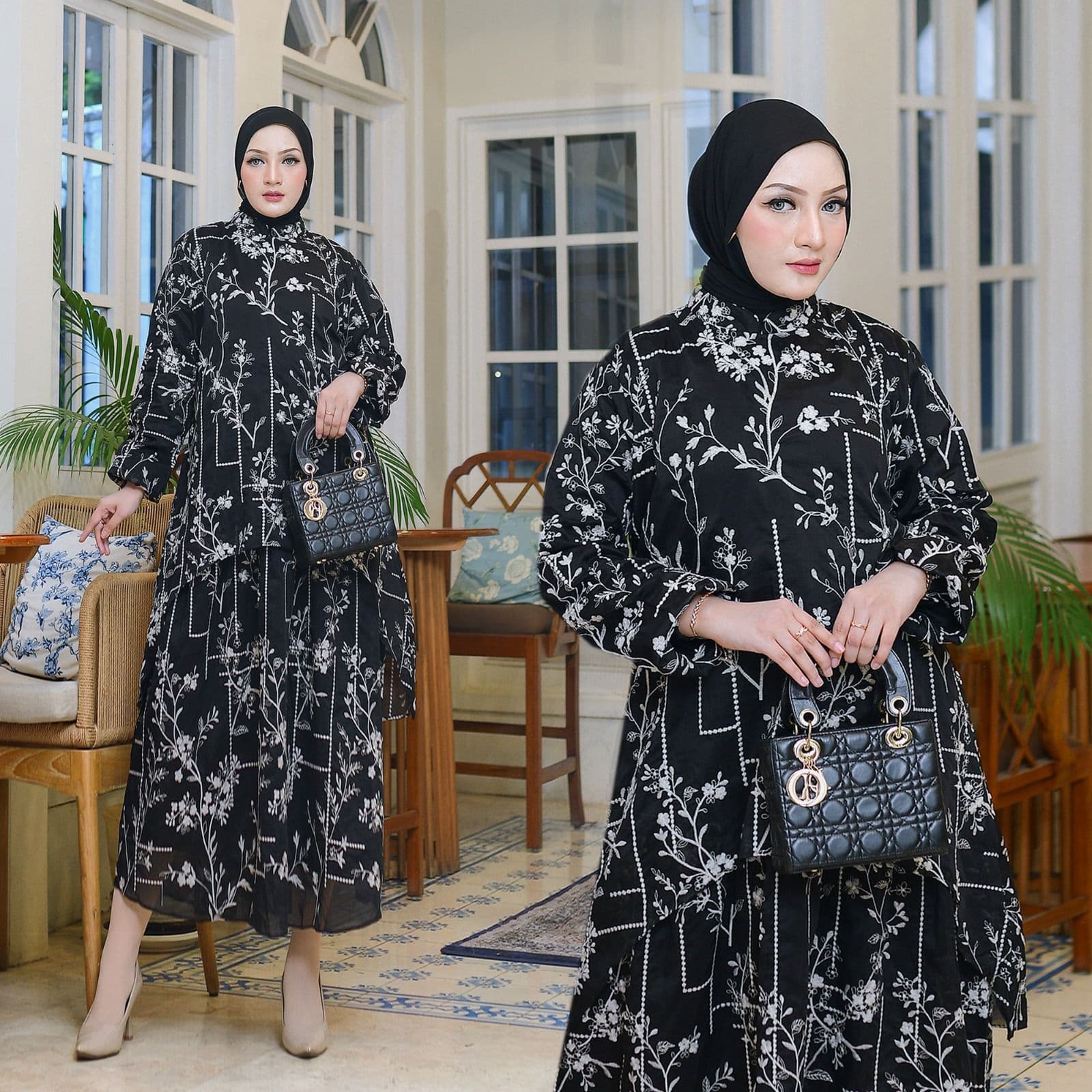 Nayla Khimar warna Black
