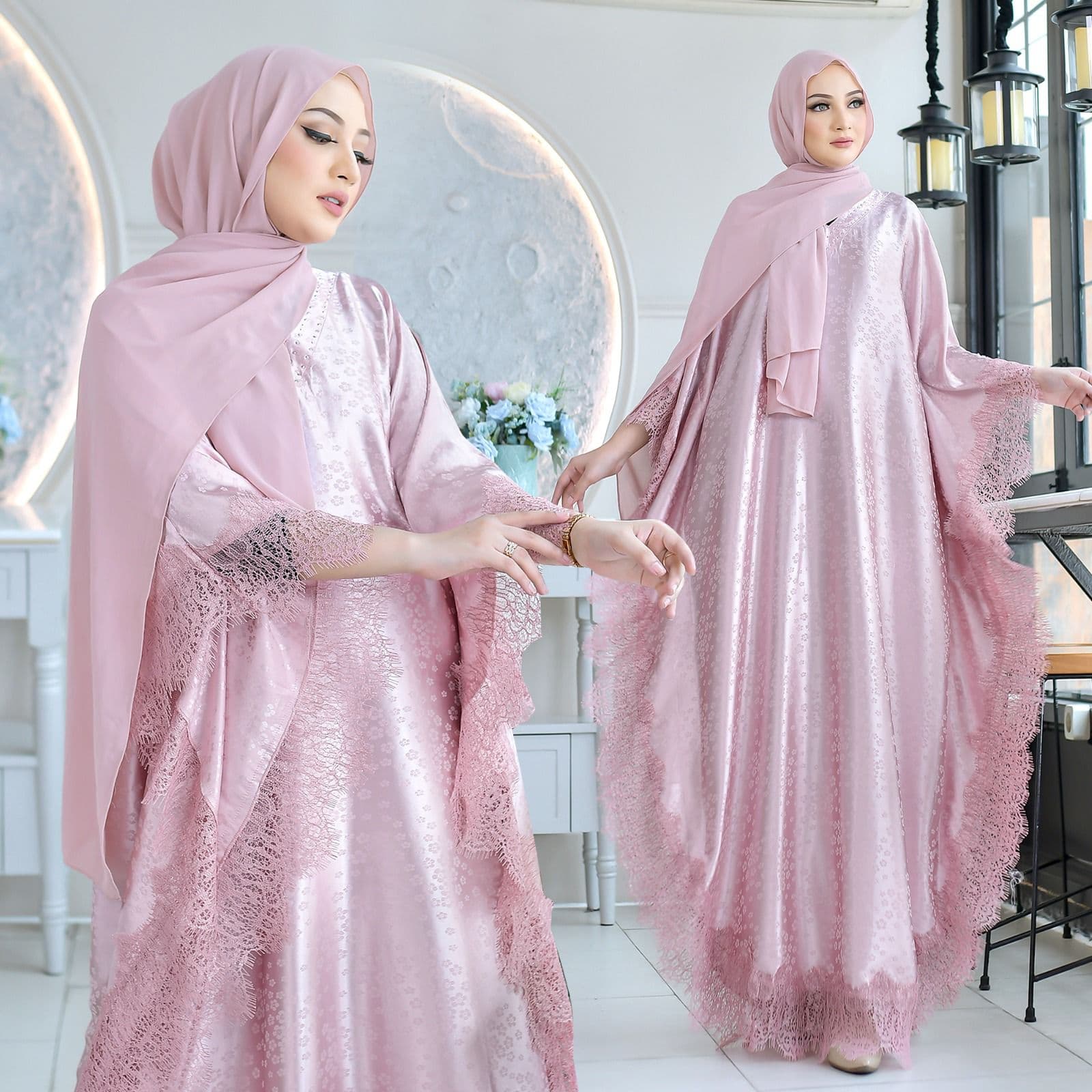 Wulan Kaftan warna Purple